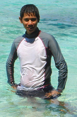 swim shirt white beach boracay